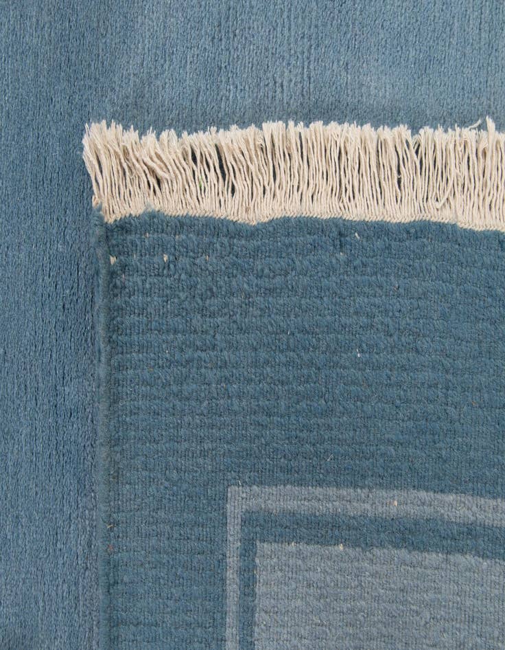 Detail image of  4' 2 x 5' 9  Hand Knotted Nepal Wool Rug