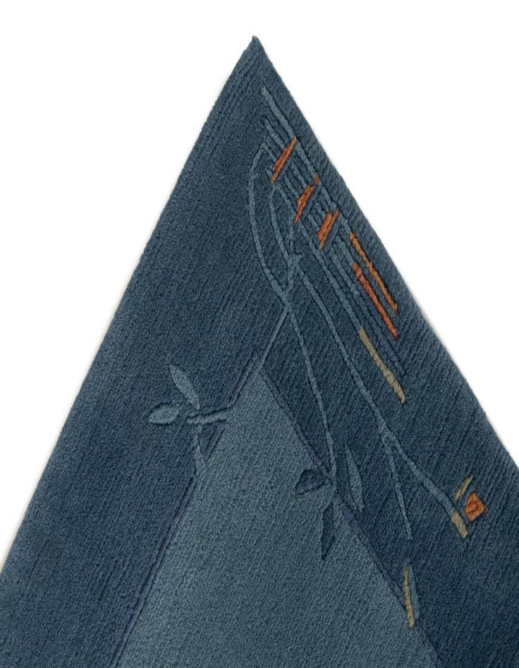 Detail image of  4' 9 x 6' 7  Hand Knotted Nepal Wool Rug