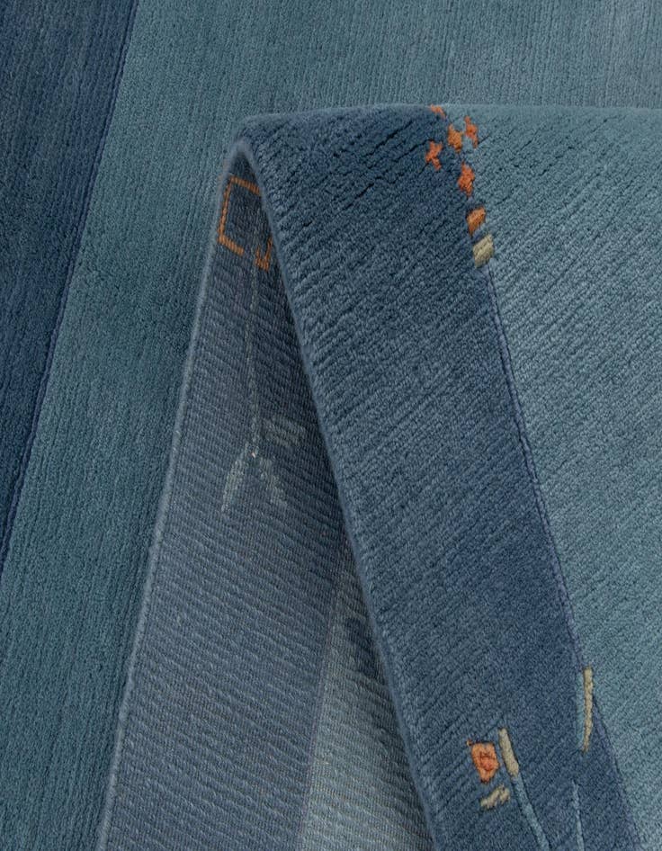 Detail image of  4' 9 x 6' 7  Hand Knotted Nepal Wool Rug