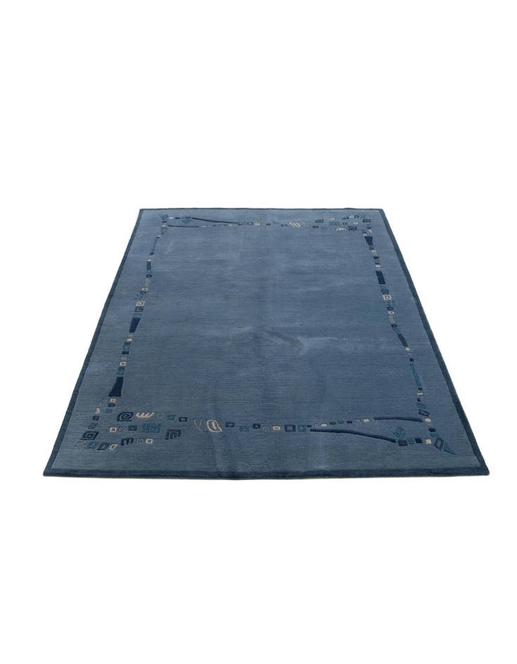 Detail image of  4' 9 x 6' 8  Hand Knotted Nepal Wool Rug