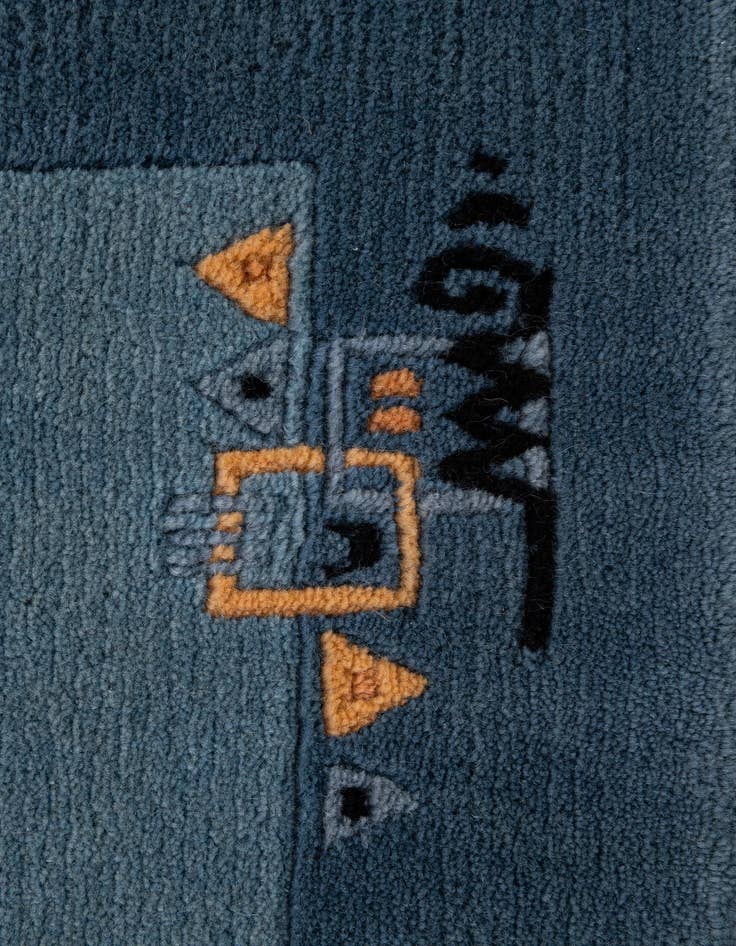 Detail image of  2' 1 x 3' 1  Hand Knotted Nepal Wool Rug