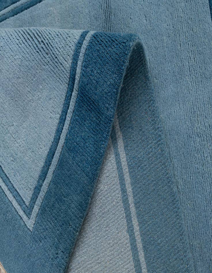 Detail image of  4' 1 x 5' 10  Hand Knotted Nepal Wool Rug