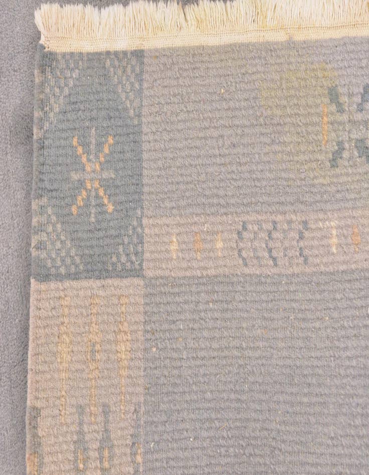 Detail image of 5' 9 x 8' Hand Knotted Nepal Wool Rug