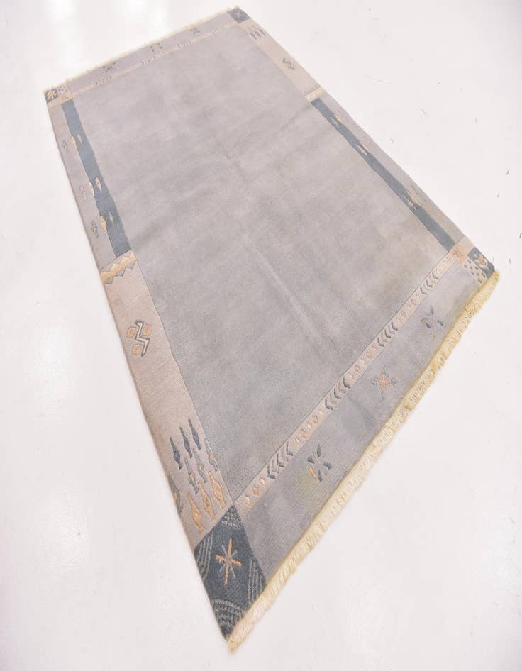 Detail image of 5' 9 x 8' Hand Knotted Nepal Wool Rug