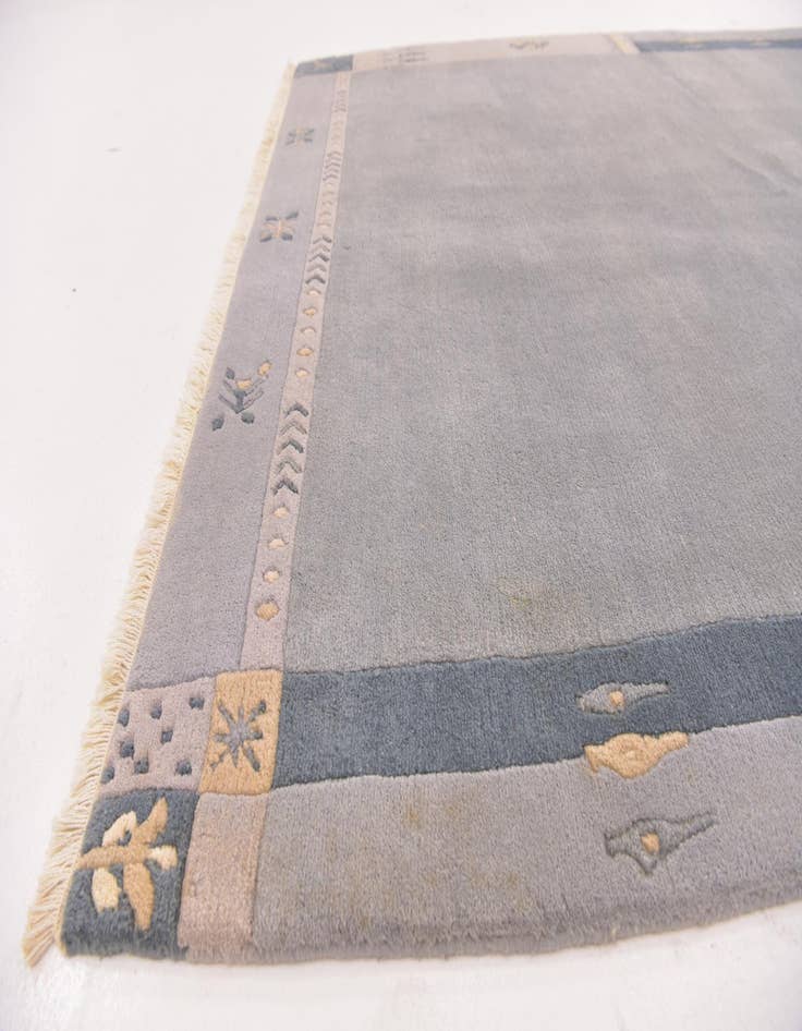 Detail image of 5' 9 x 8' Hand Knotted Nepal Wool Rug