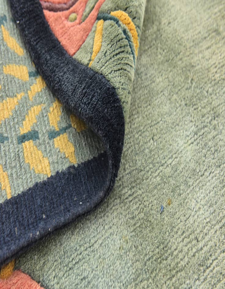 Detail image of  6' 9 x 8'  Hand Knotted Nepal Wool Rug