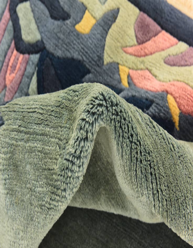 Detail image of  6' 9 x 8'  Hand Knotted Nepal Wool Rug