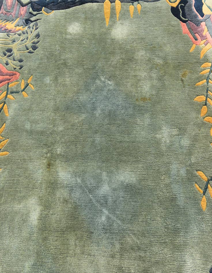 Detail image of  6' 9 x 8'  Hand Knotted Nepal Wool Rug