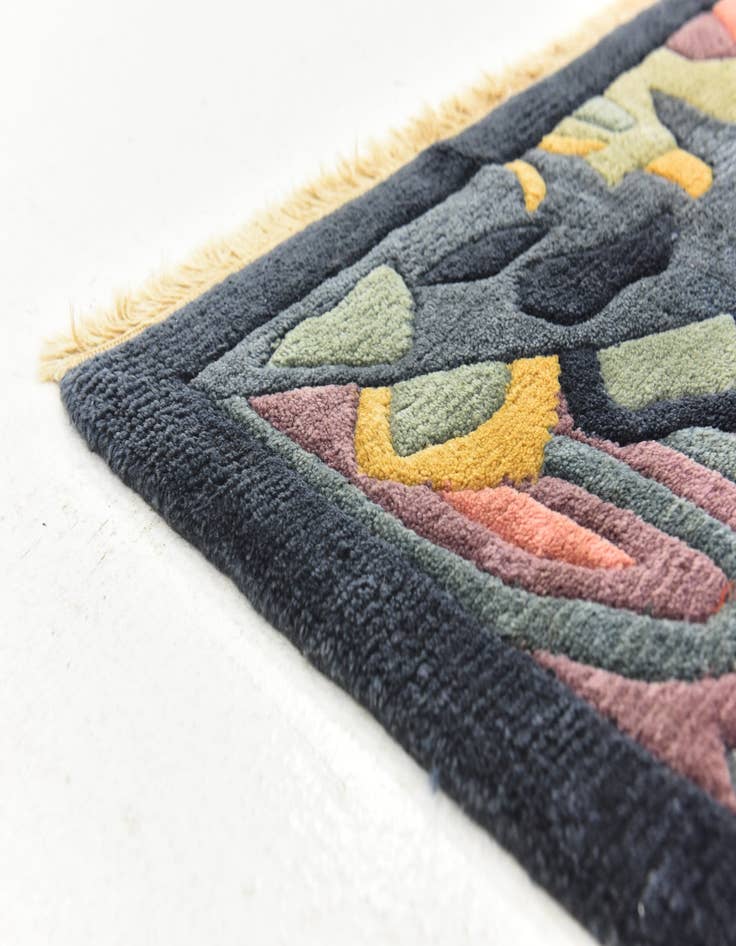 Detail image of  6' 9 x 8'  Hand Knotted Nepal Wool Rug