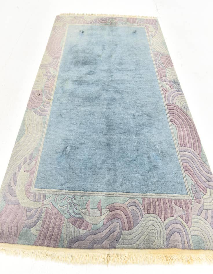 Detail image of  5' 6 x 7' 10  Hand Knotted Nepal Wool Rug