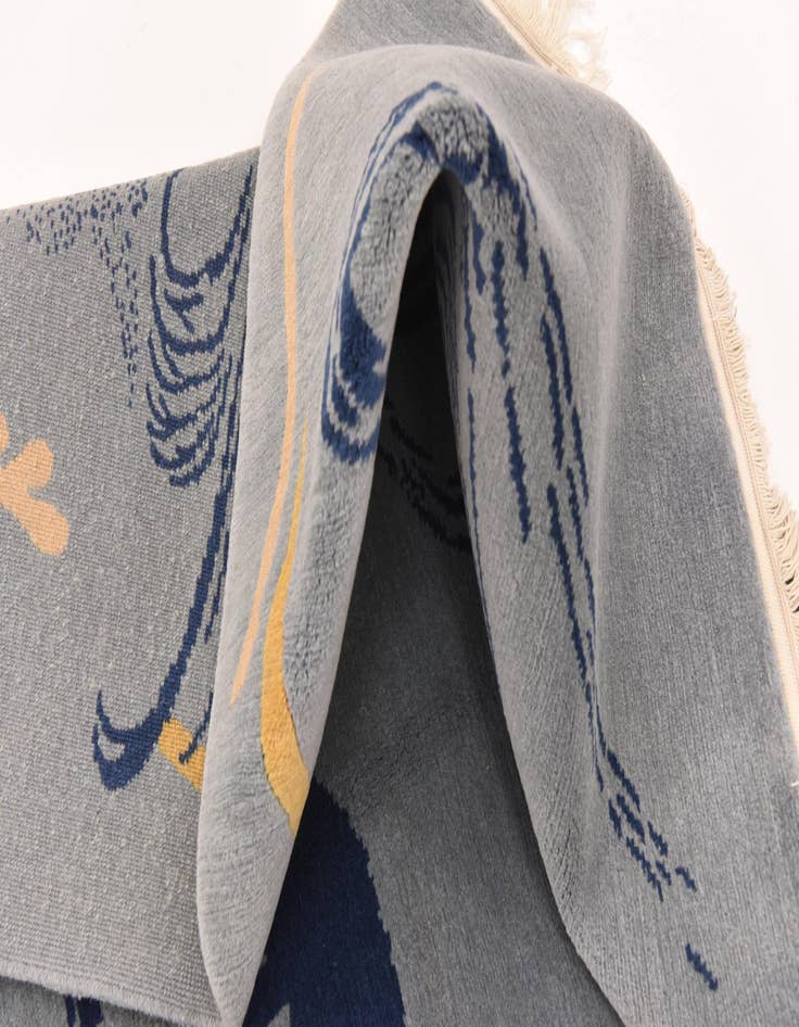 Detail image of  5' 7 x 8'  Hand Knotted Nepal Wool Rug