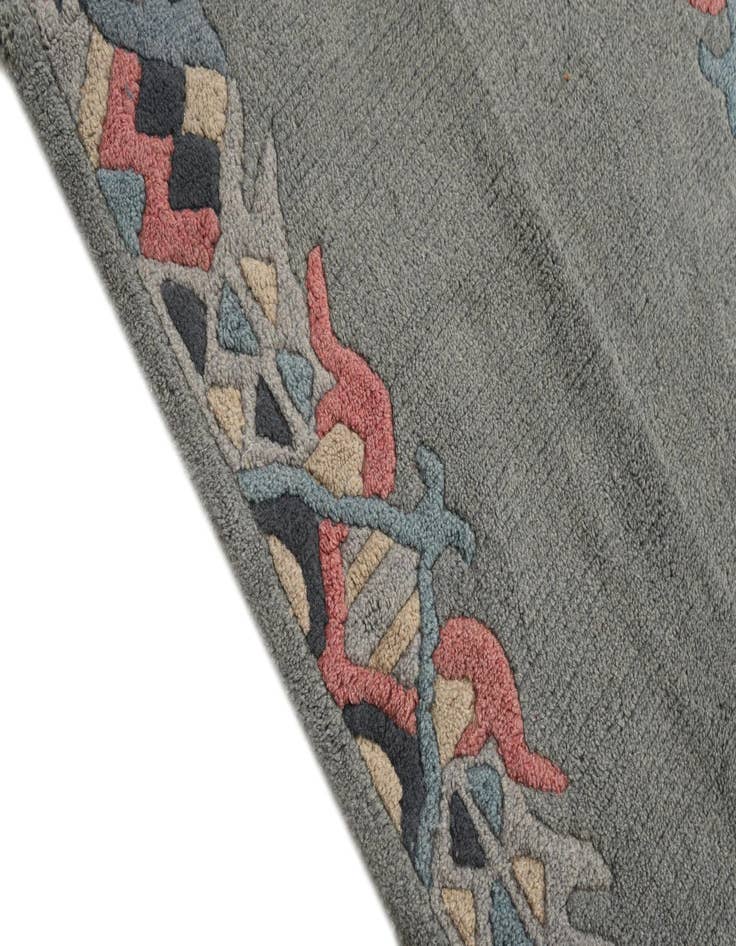 Detail image of  2' 5 x 4' 7  Hand Knotted Nepal Wool Rug
