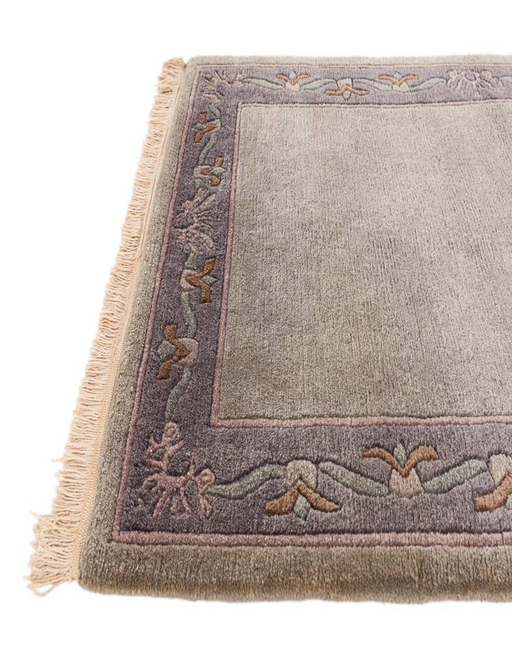 Detail image of  3' 2 x 5' 3  Hand Knotted Nepal Wool Rug