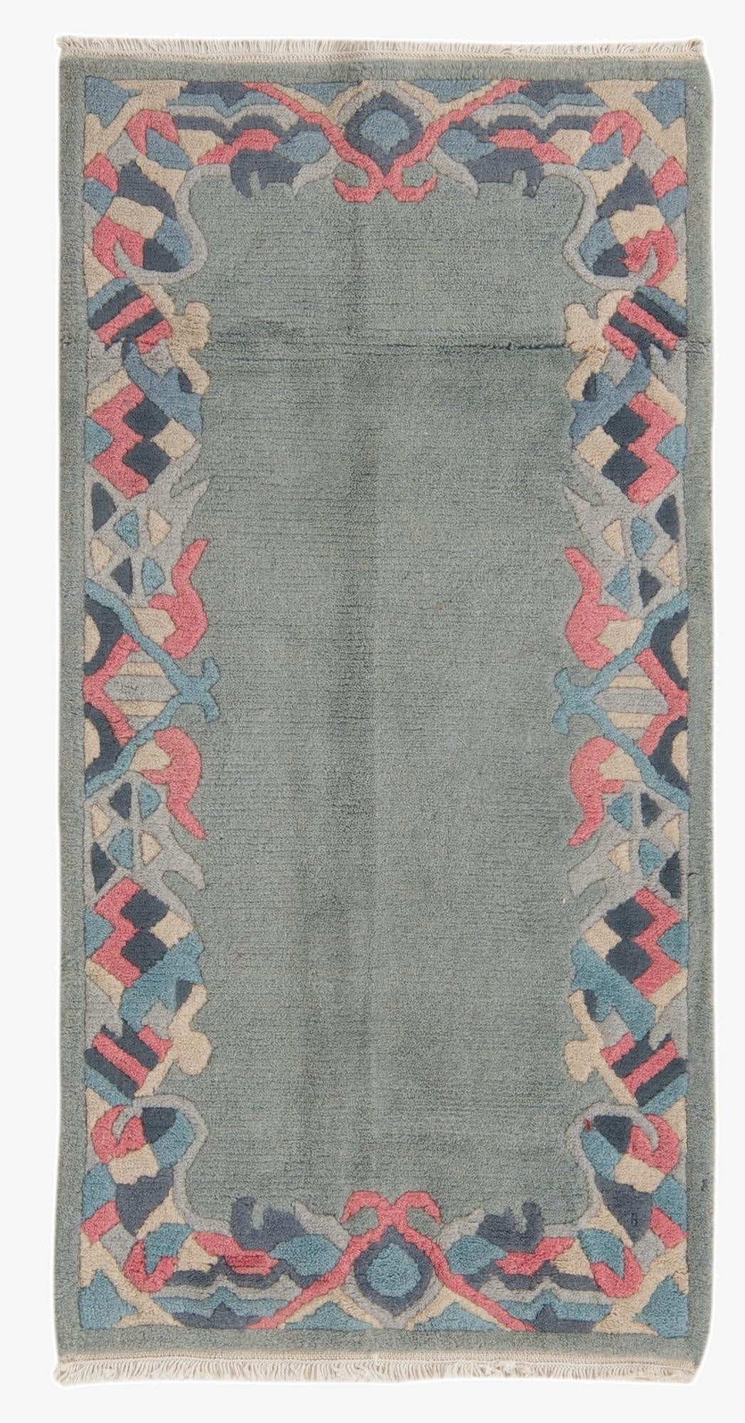 2' 5 x 4' 7  Hand Knotted Nepal Wool Rug
