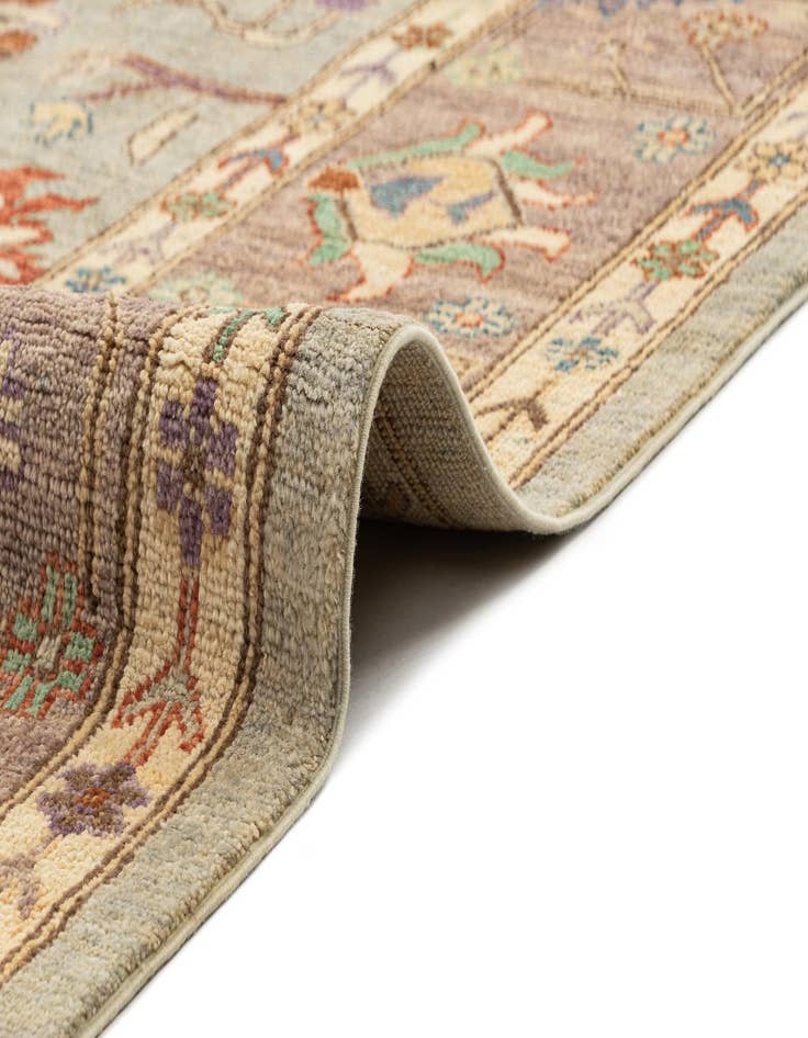 Detail image of  8' 11 x 11' 11  Hand Knotted Oushak Rug