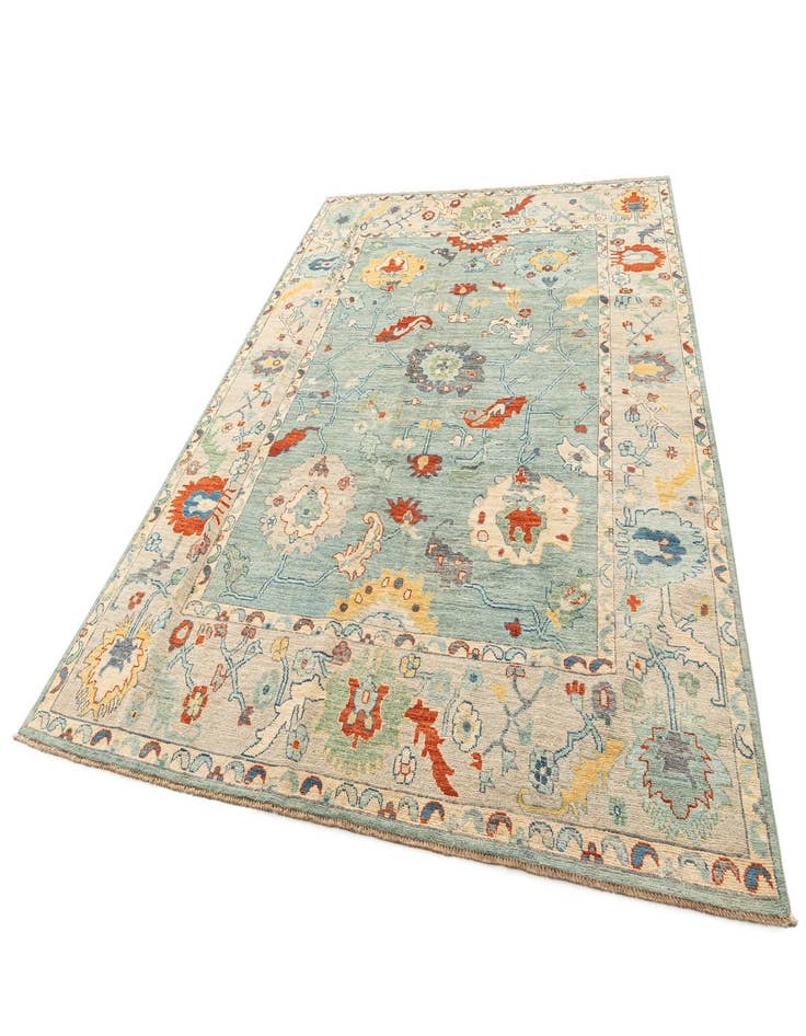 Detail image of  9' 3 x 11' 11  Hand Knotted Oushak Rug