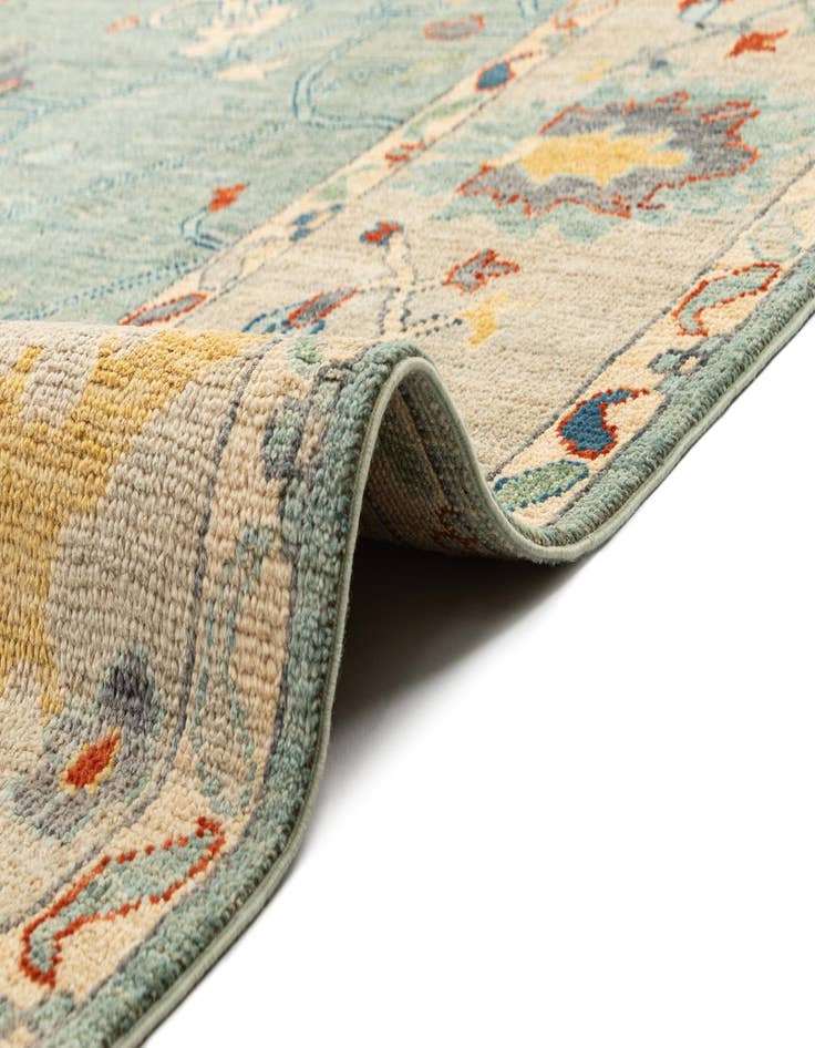 Detail image of  9' 3 x 11' 11  Hand Knotted Oushak Rug