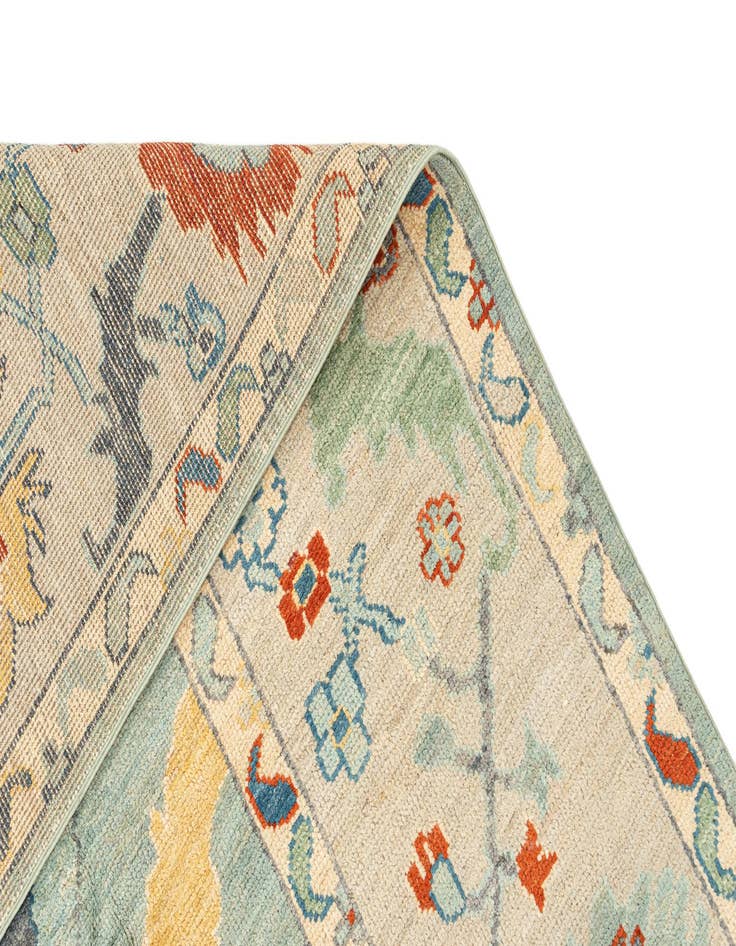 Detail image of  9' 3 x 11' 11  Hand Knotted Oushak Rug