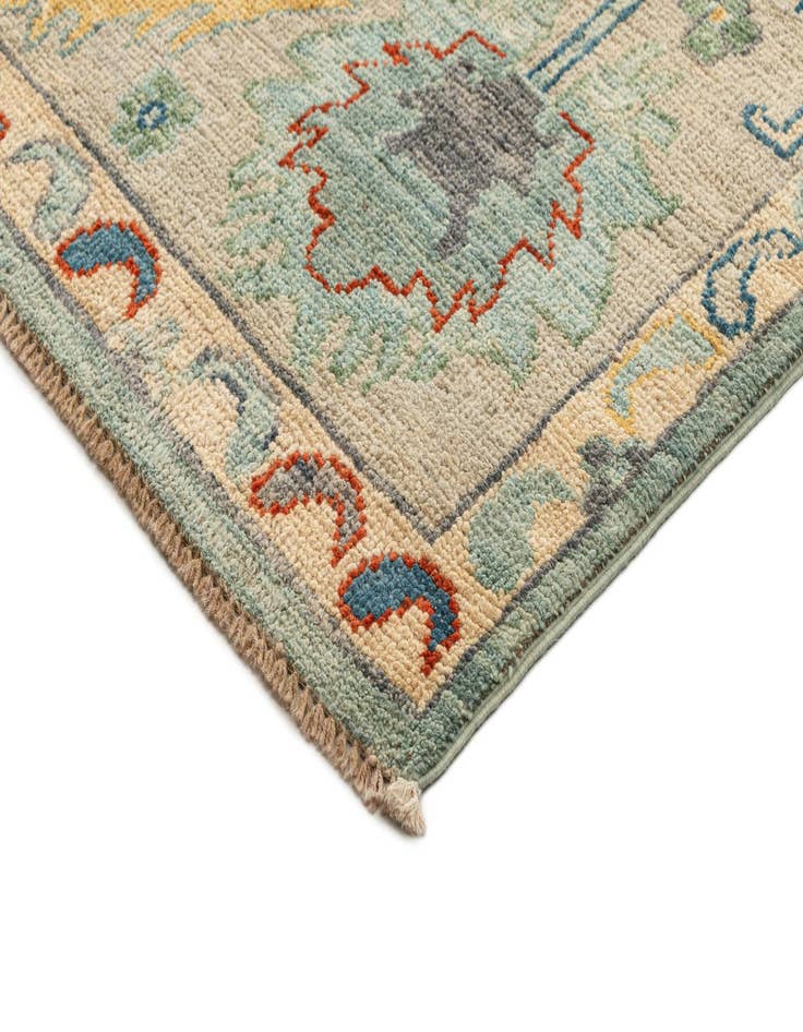 Detail image of  9' 3 x 11' 11  Hand Knotted Oushak Rug