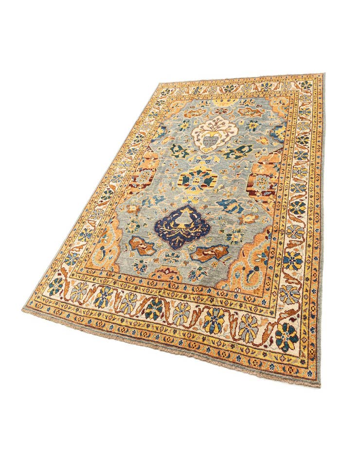 Detail image of  7' 10 x 9' 8  Hand Knotted Oushak Rug