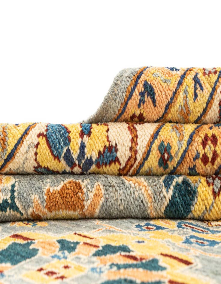 Detail image of  7' 10 x 9' 8  Hand Knotted Oushak Rug