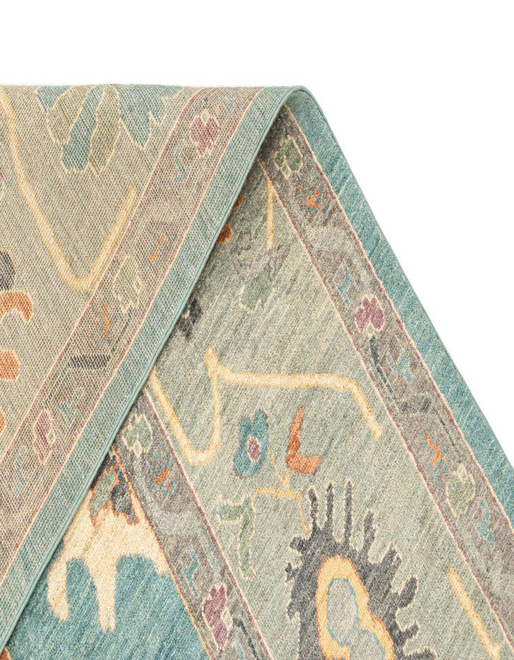 Detail image of  8' 11 x 11' 11  Hand Knotted Oushak Rug