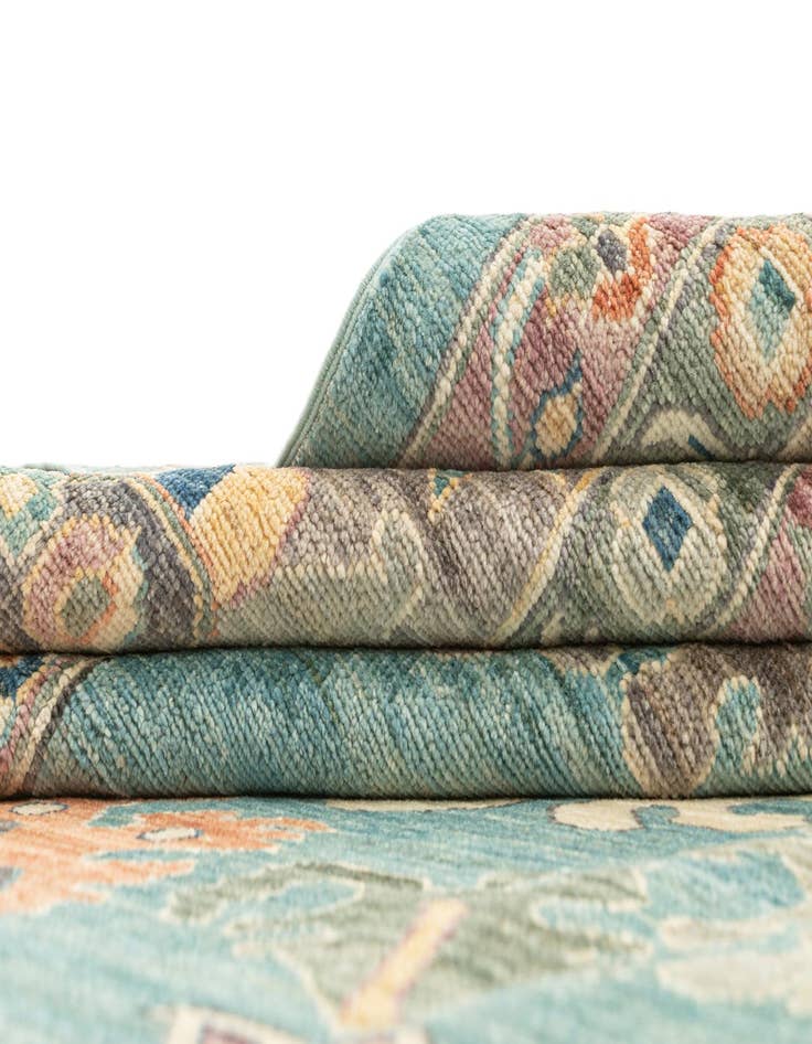 Detail image of  10' x 14' 1  Hand Knotted Oushak Rug