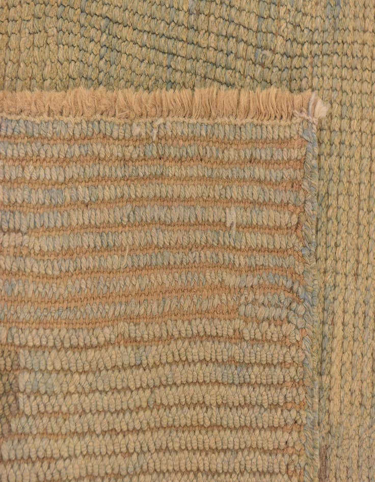 Detail image of  6' 6 x 9' 6  Hand Knotted Oushak Wool Rug