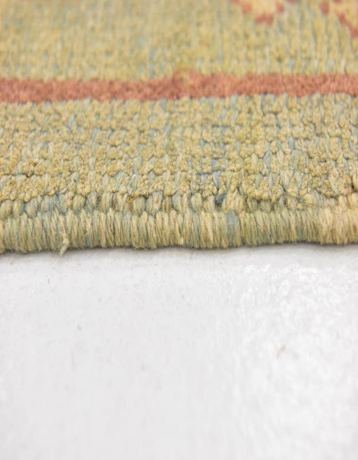 Detail image of  4' 3 x 7'  Hand Knotted Oushak Wool Rug