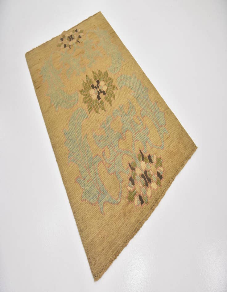 Detail image of  4' 3 x 6' 5  Hand Knotted Oushak Wool Rug