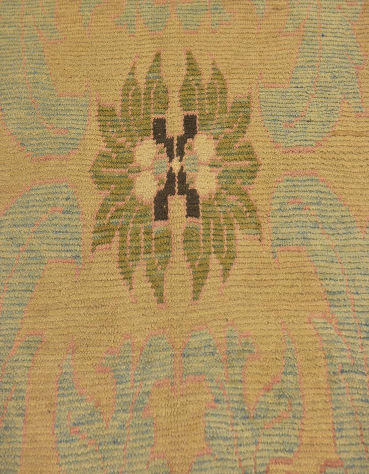 Detail image of  4' 3 x 6' 5  Hand Knotted Oushak Wool Rug