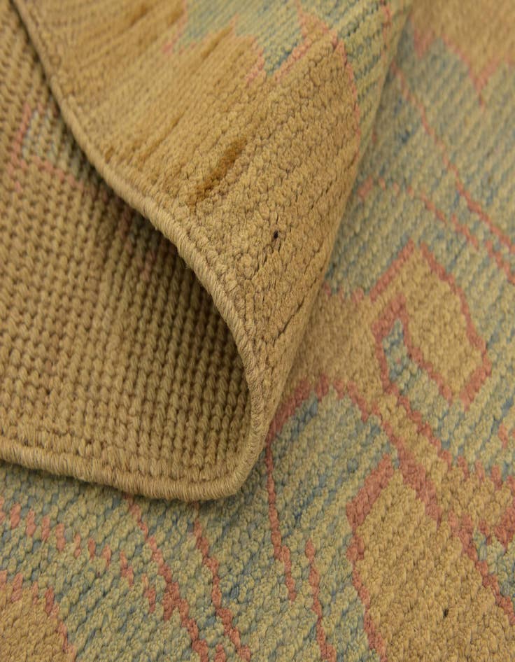 Detail image of  4' 3 x 6' 5  Hand Knotted Oushak Wool Rug