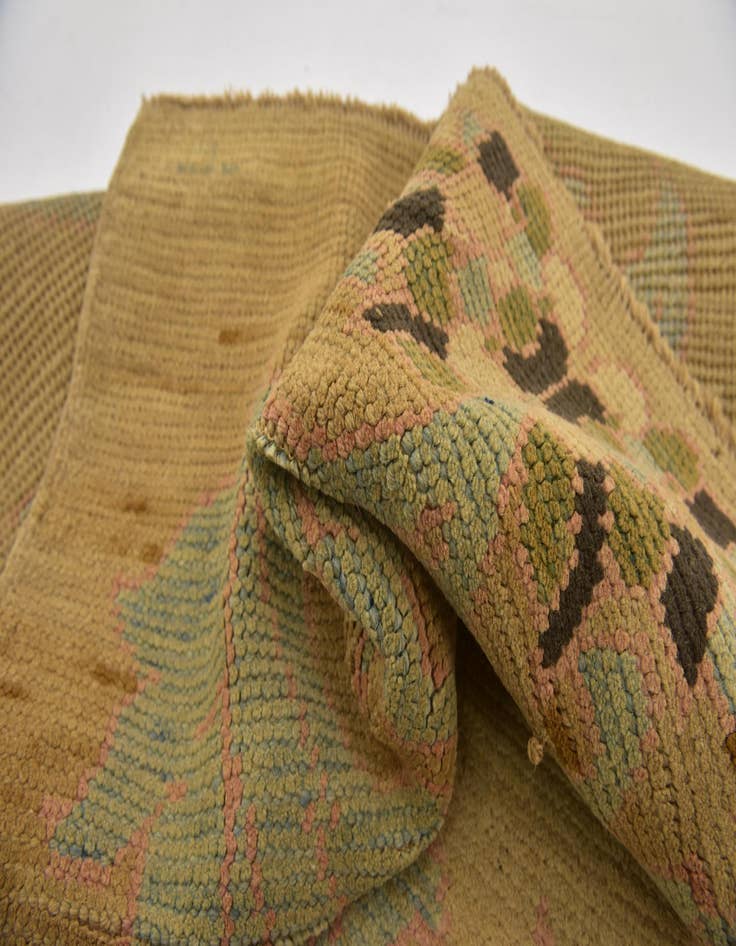 Detail image of  4' 3 x 6' 5  Hand Knotted Oushak Wool Rug