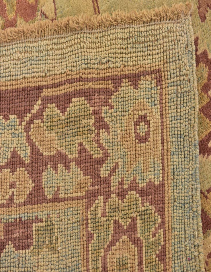 Detail image of  8' 8 x 11' 8  Hand Knotted Oushak Wool Rug