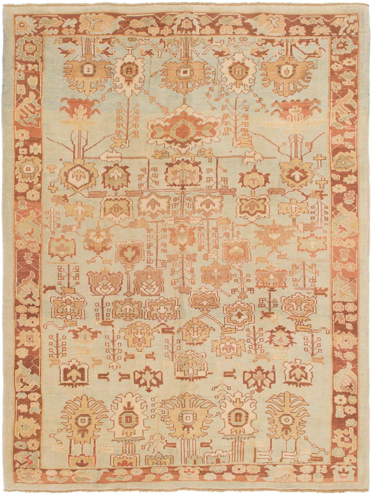 Primary image 8' 8 x 11' 8 Hand Knotted Oushak Wool Rug