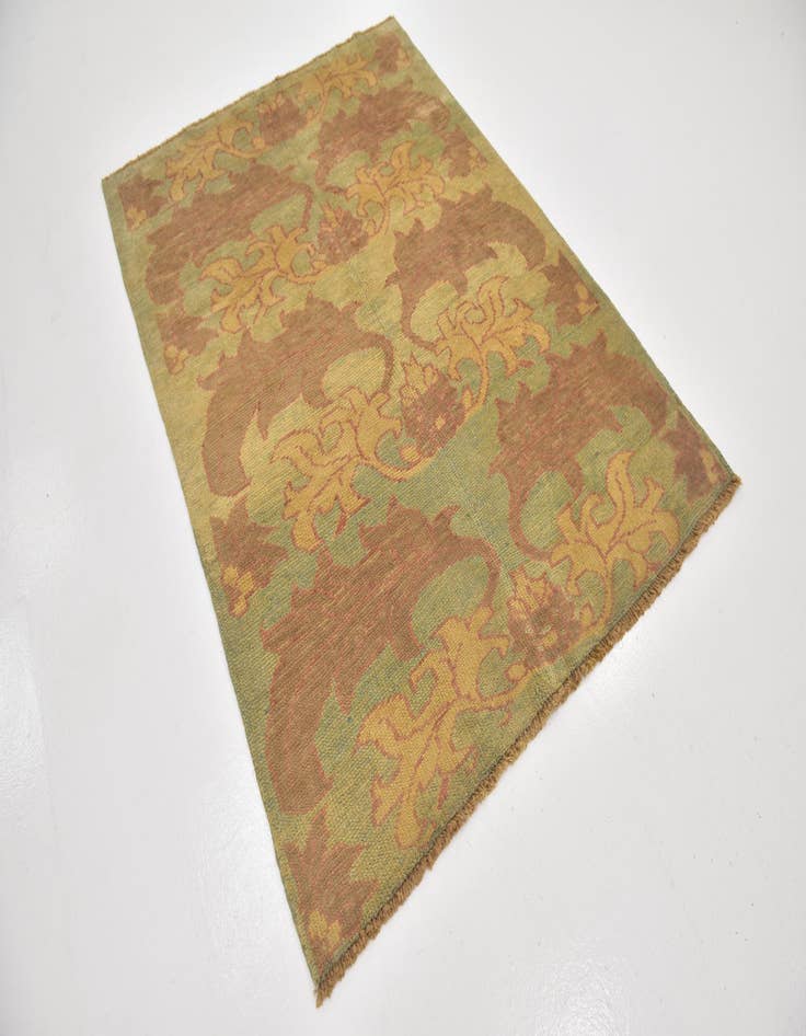 Detail image of  4' 10 x 6' 7  Hand Knotted Oushak Wool Rug