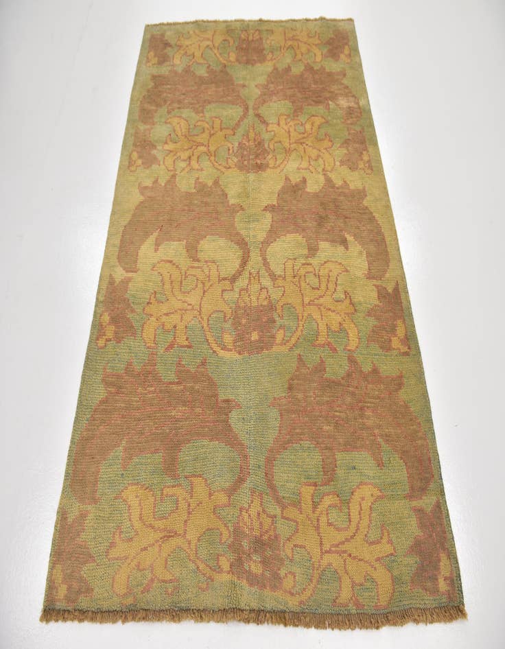 Detail image of  4' 10 x 6' 7  Hand Knotted Oushak Wool Rug