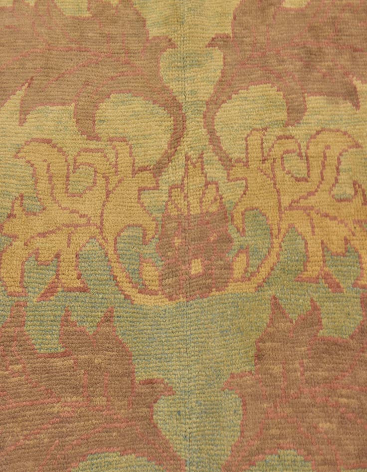 Detail image of  4' 10 x 6' 7  Hand Knotted Oushak Wool Rug