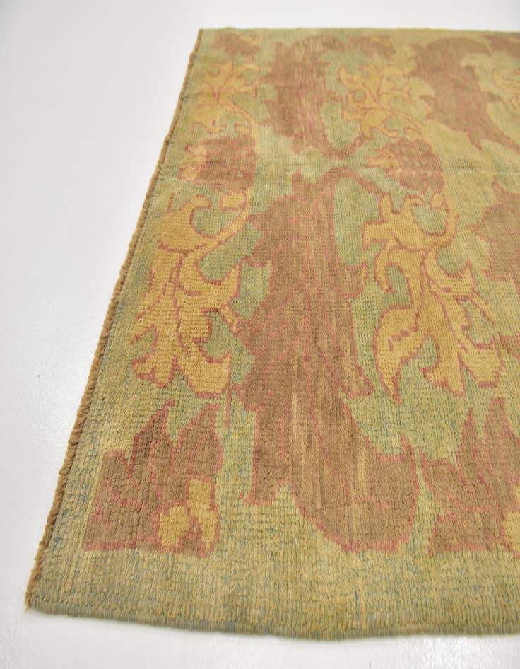 Detail image of  4' 10 x 6' 7  Hand Knotted Oushak Wool Rug