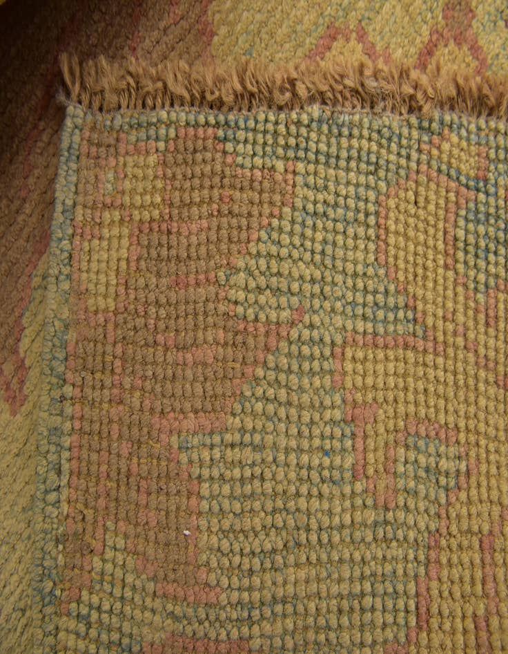 Detail image of  4' 10 x 6' 7  Hand Knotted Oushak Wool Rug