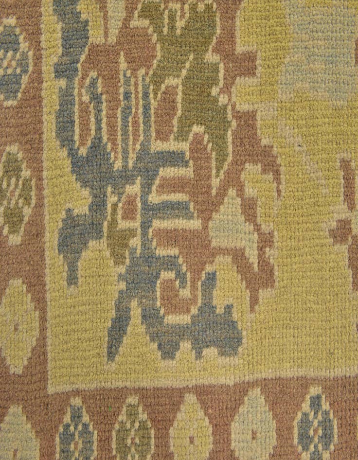 Detail image of  9' 7 x 13' 3  Hand Knotted Oushak Wool Rug