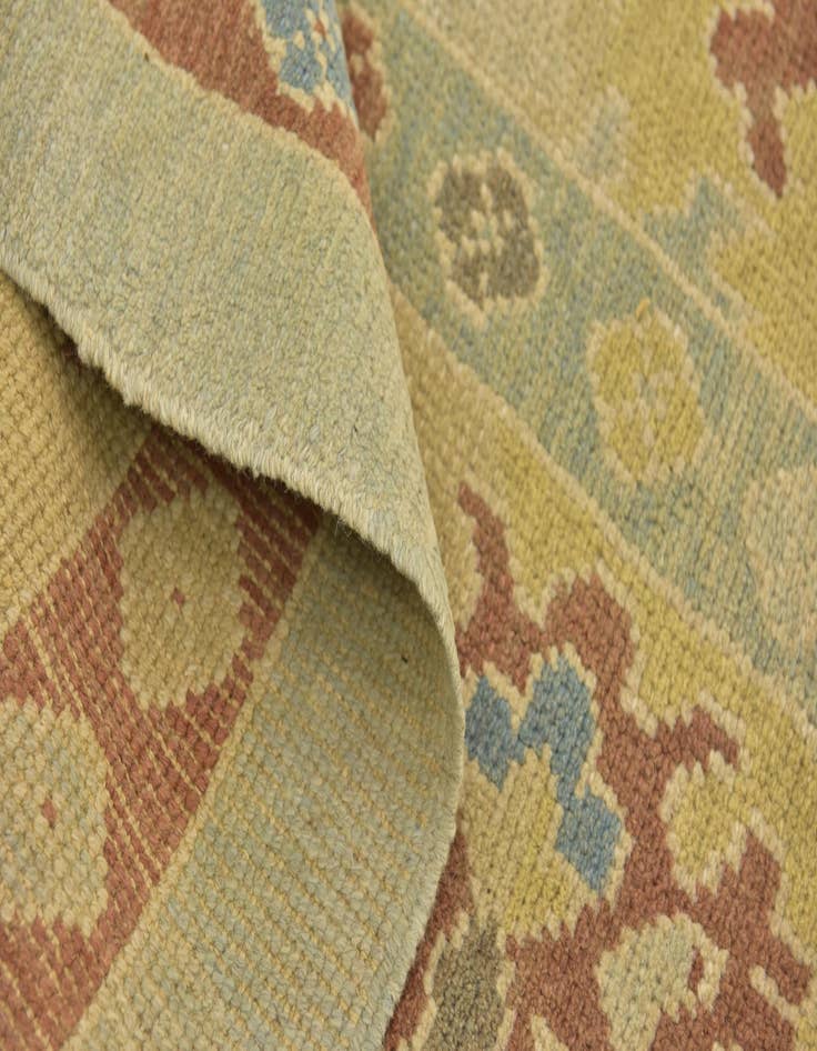 Detail image of  9' 7 x 13' 3  Hand Knotted Oushak Wool Rug