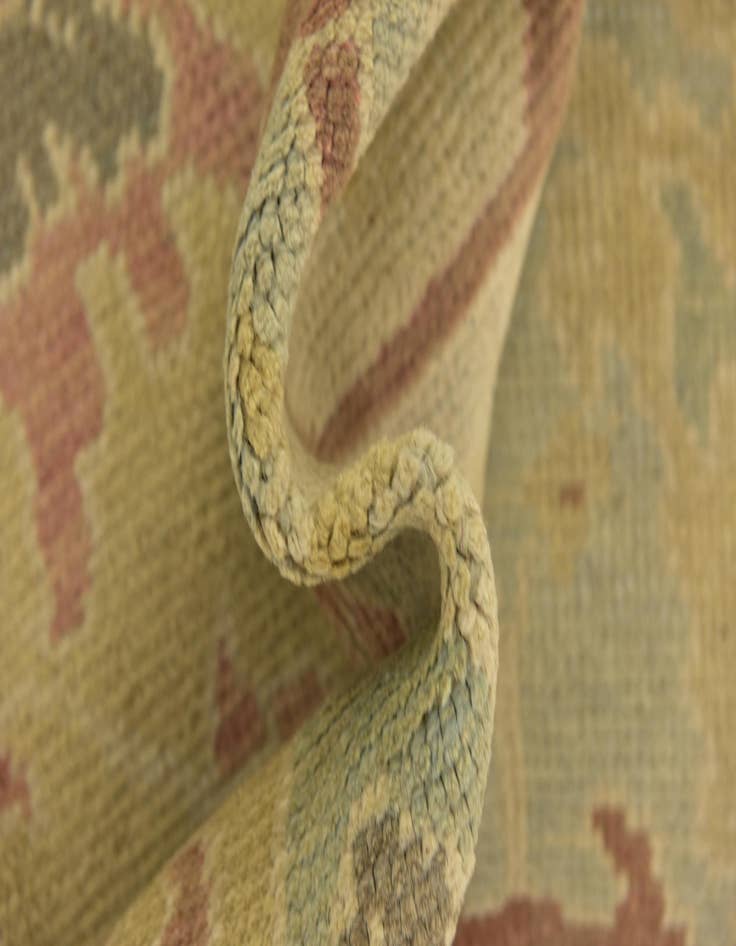 Detail image of  9' 7 x 13' 3  Hand Knotted Oushak Wool Rug