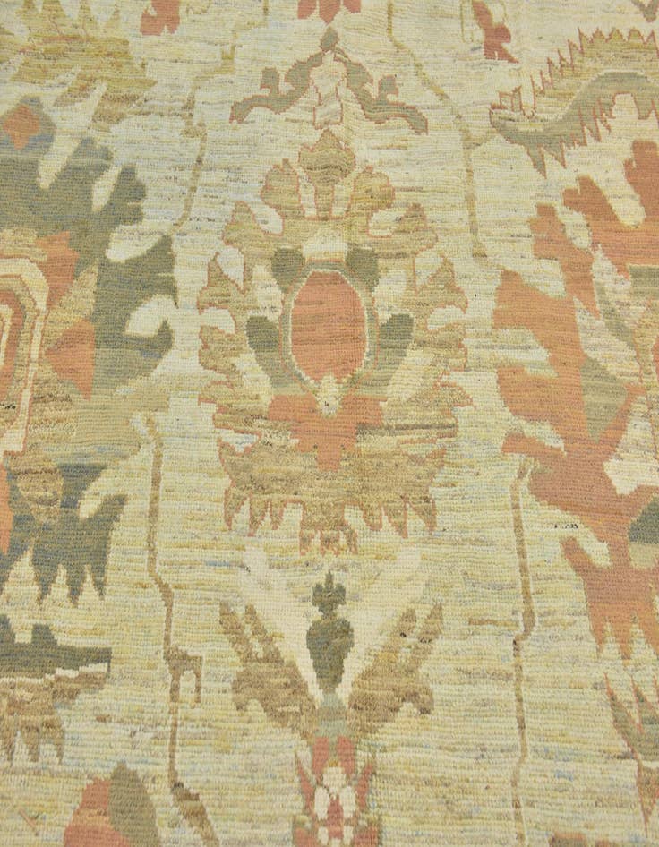 Detail image of  11' 9 x 16'  Hand Knotted Oushak Wool Rug