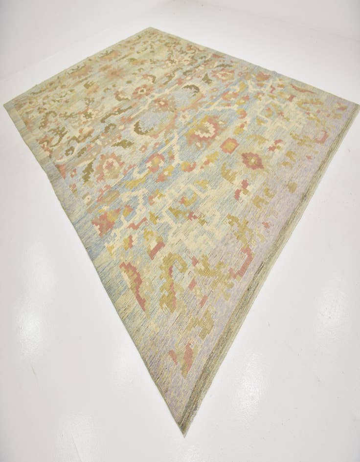 Detail image of  11' 6 x 16'  Hand Knotted Oushak Wool Rug