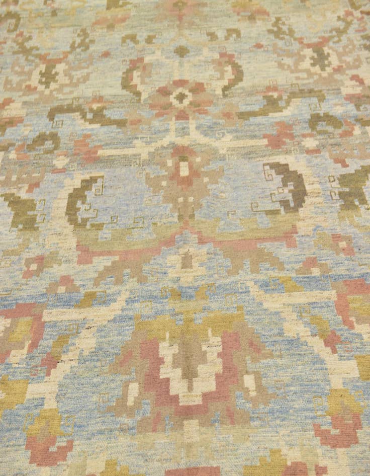 Detail image of  11' 6 x 16'  Hand Knotted Oushak Wool Rug