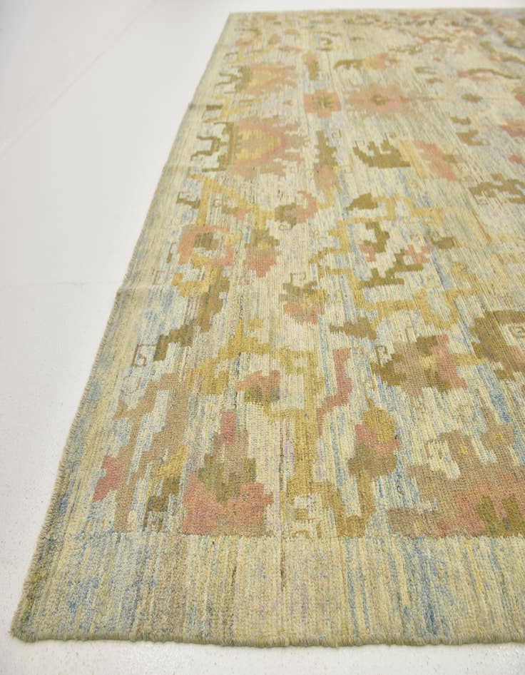 Detail image of  11' 6 x 16'  Hand Knotted Oushak Wool Rug