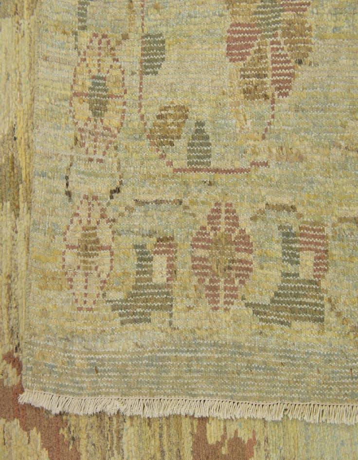 Detail image of  11' 10 x 15' 8  Hand Knotted Oushak Wool Rug