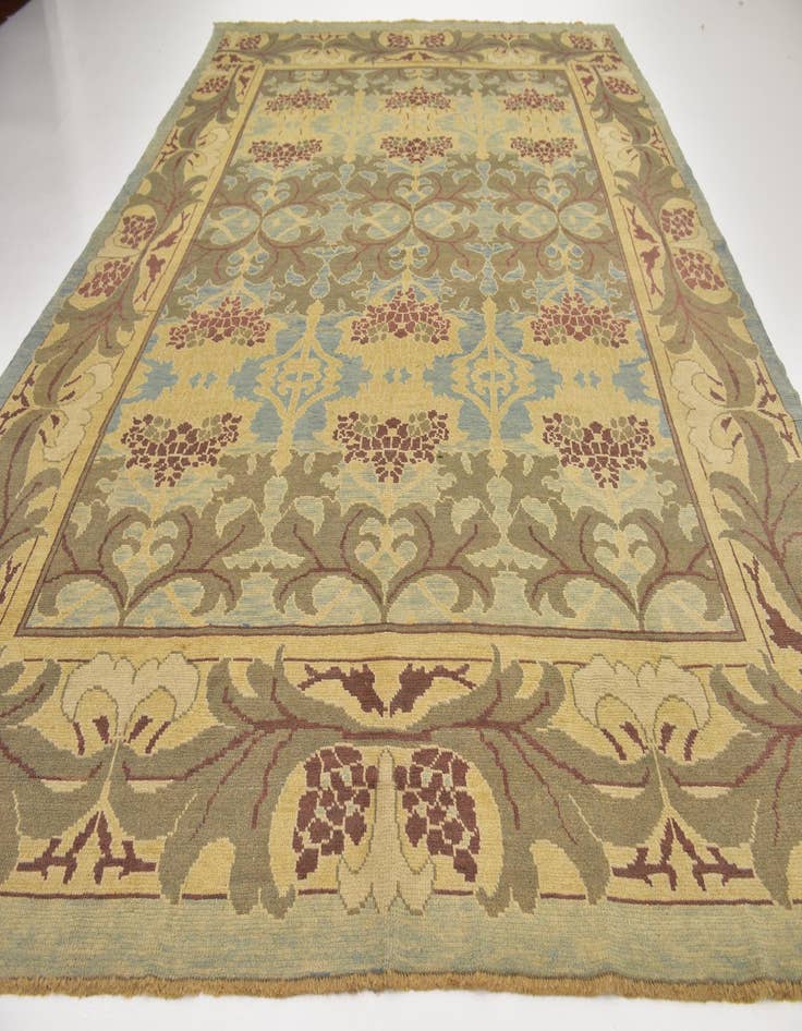 Detail image of  11' 2 x 15' 2  Hand Knotted Oushak Wool Rug