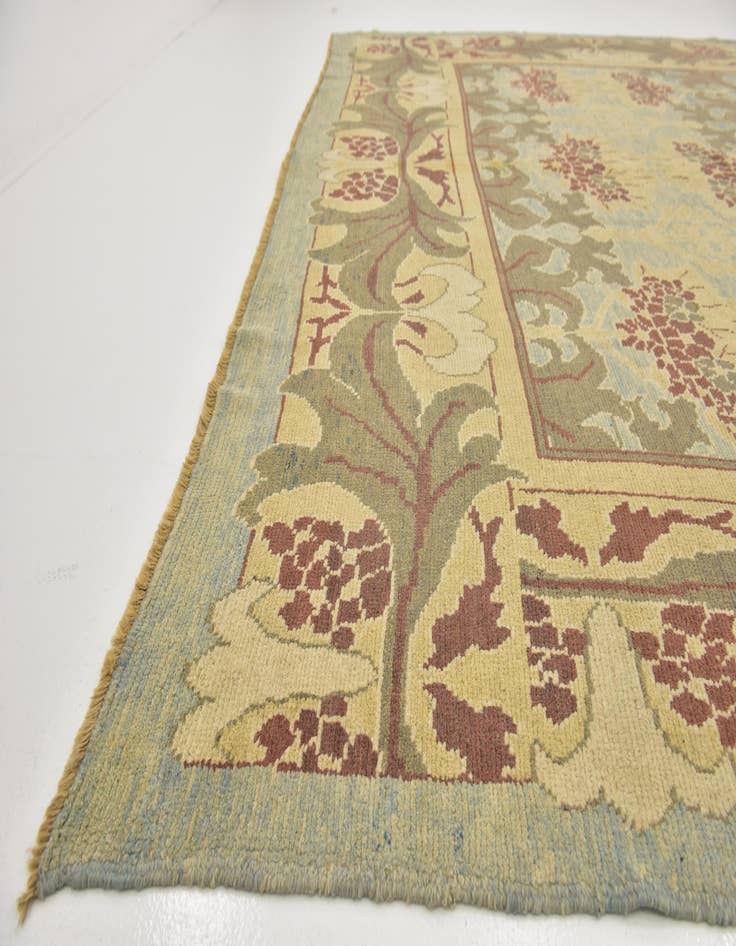 Detail image of  11' 2 x 15' 2  Hand Knotted Oushak Wool Rug